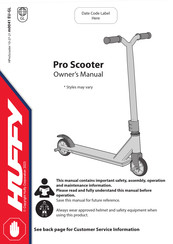 Huffy Pro Owner's Manual