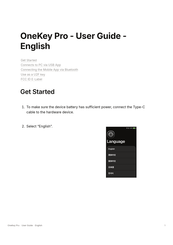 ONEKEY Pro User Manual