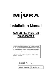 Miura PB-15000WRA Installation Manual