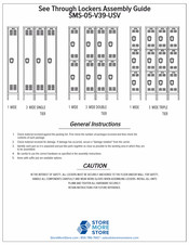 STOREMORESTORE SMS-05-V39-USV3228-2PT-CL Assembly Manual