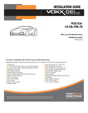 Voxx Electronics 933.TL6 Installation Manual