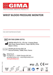 Gima 32773 Use And Maintenance Book