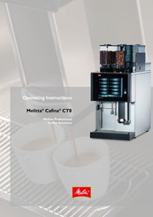 Melitta Cafina CT8 Operating Instructions Manual