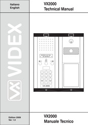 Videx VX2000 Technical Manual