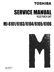 Toshiba MJ-6101 Service Manual