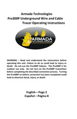 Armada Technologies Pro300P Operating Instructions Manual