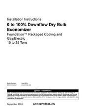 Trane Technologies Foundation BAYECON302 Series Installation Instructions Manual