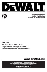 DeWalt DCE180 Instruction Manual