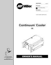 Miller Continuum Cooler CE Owner's Manual