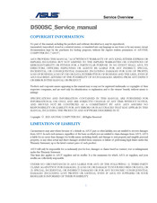 Asus D500SC Disassembly Procedure