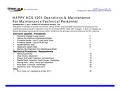 Happy Voyager HCS-1201 Operation & Maintenance Manual