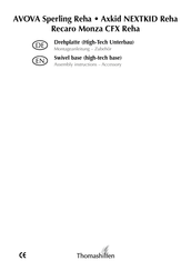 Thomashilfen AVOVA Sperling Reha Assembly Instructions Manual