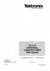 Tektronix DC 510 Instruction Manual