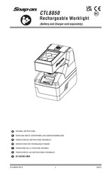 Snap-On CTL8850 Original Instructions Manual