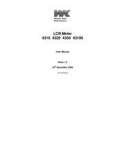 Wayne 4320 User Manual