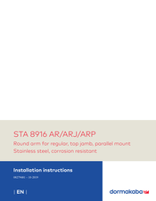 Dormakaba STA 8916 ARP Installation Instructions Manual