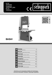 Scheppach BASA1 Translation Of Original Instruction Manual