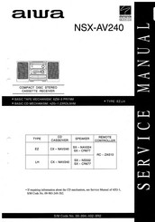 Aiwa NSX-AV240EZ Service Manual