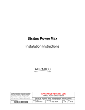 Appareo Stratus Power Installation Instructions Manual