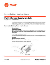 Trane PM014 Installation Instructions