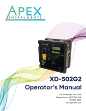 Apex Instruments XD-502G2 Operator's Manual