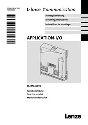 Lenze E82ZAFAC001 Mounting Instructions