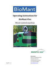 Mantis ULV BioMant Flex Operating Instructions Manual