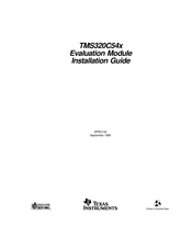 Texas Instruments TMS320C54x Installation Manual
