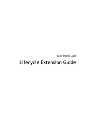 Acer Hibiki ADN Lifecycle Extension Manual