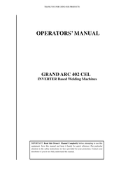 LOKERMANN GRAND ARC 402 CEL Operator's Manual