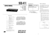 Sony SEQ-411 Service Manual