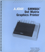 Atari SMM804 Owner's Manual