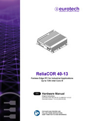 Eurotech ReliaCOR 40-13 Hardware Manual