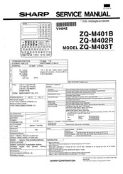 Sharp ZQ-M403T Service Manual