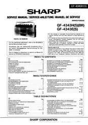 Sharp GF-4343H Service Manual