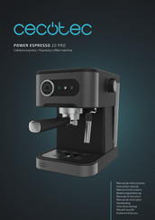 cecotec POWER ESPRESSO 20 PRO Instruction Manual