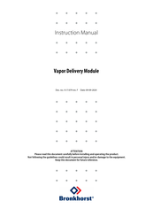 BRONKHORST VDM Instruction Manual