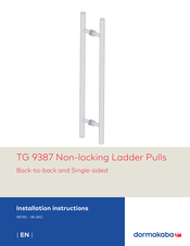 Dormakaba TG 9387 Installation Instructions Manual
