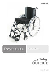 Sunrise Medical QUICKIE SOPUR Easy 200 Directions For Use Manual