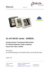 DEUTA Controls EnOcean EnoSense AL-431-00-921 Series Manual