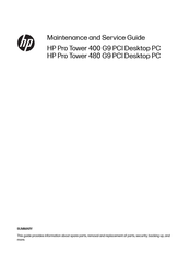 HP Pro Tower 400 G9 Maintenance And Service Manual