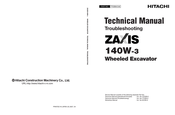 Hitachi ZAXIS 140W-3 Technical Manual