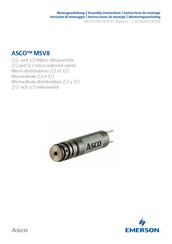 Emerson ASCO MSV8 Assembly Instructions Manual