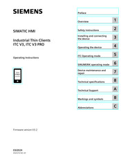 Siemens 6AV6646-1BA12-0AA1 Operating Instructions Manual