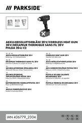 Parkside 436779 2304 Operation And Safety Notes