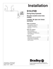Bradley S19-270BL Installation Manual