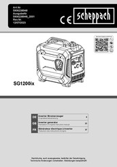 Scheppach SG1200ix Translation Of Original Instruction Manual