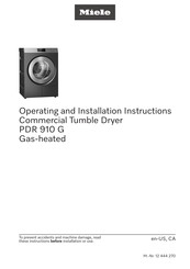 Miele 4002516664772 Operating And Installation Instructions