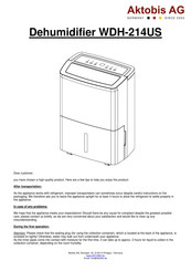 Aktobis WDH-214US Manual