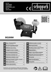 Scheppach BG200W Translation Of Original Instruction Manual